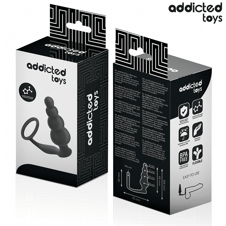 ADDICTED TOYS - ANAL PLUG WITH RING SILICONE MODEL 5 thumb 6