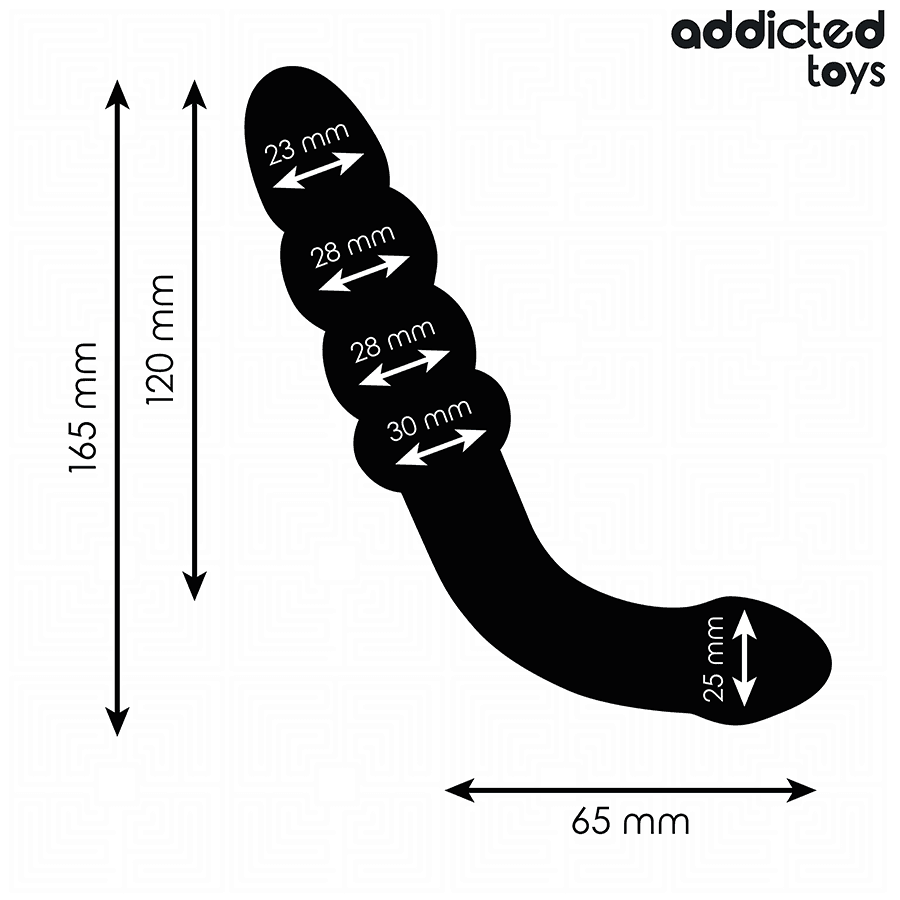 ADDICTED TOYS - DOUBLE ANAL MASSAGER SILICONE 16.5 CM thumb 4