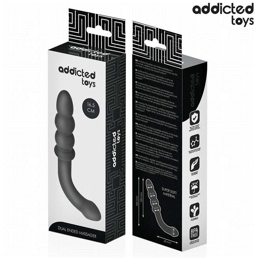 ADDICTED TOYS - DOUBLE ANAL MASSAGER SILICONE 16.5 CM thumb 6