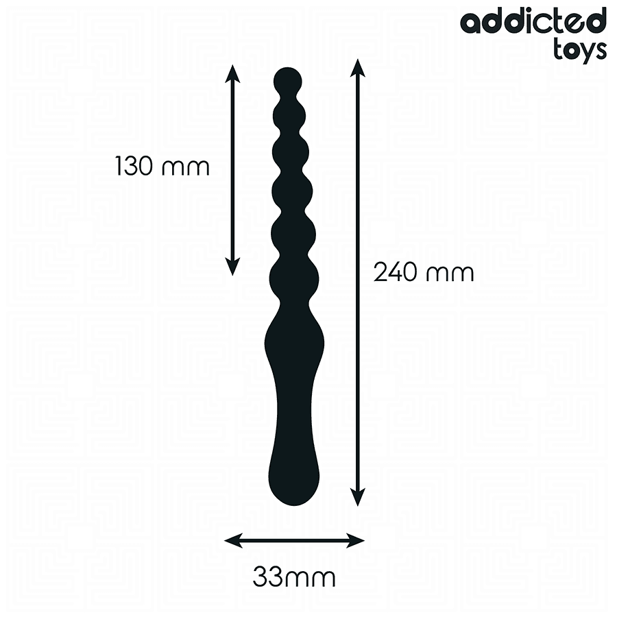 ADDICTED TOYS - DOUBLE ANAL MASSAGER SILICONE 24 CM thumb 4