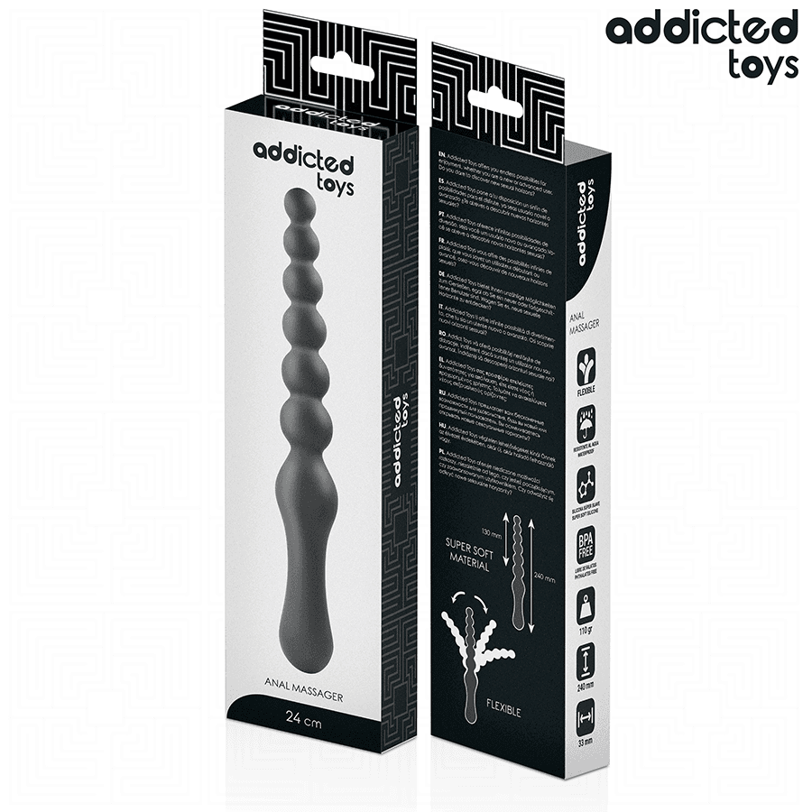 ADDICTED TOYS - DOUBLE ANAL MASSAGER SILICONE 24 CM thumb 6