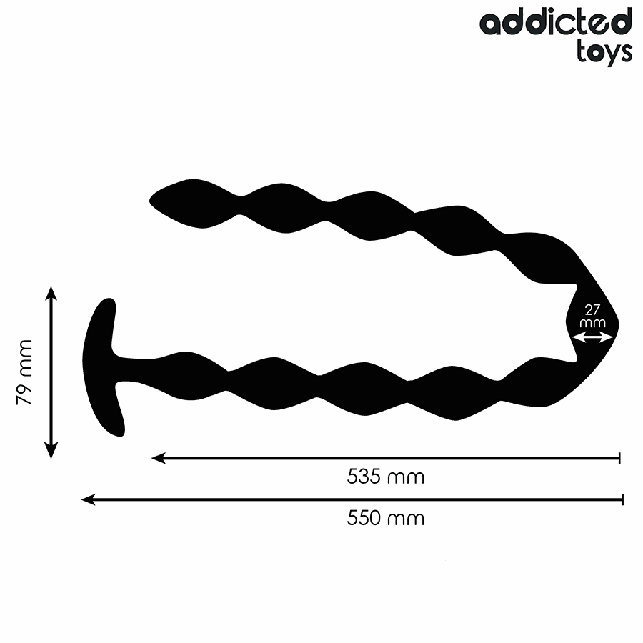ADDICTED TOYS - EXTRA LONG SILICONE ANAL PLUG thumb 4