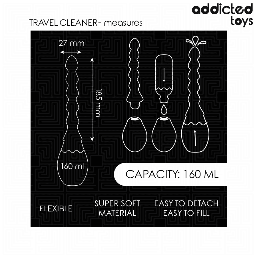 ADDICTED TOYS - TRAVEL CLEANER SILICONE MODEL 2 thumb 5