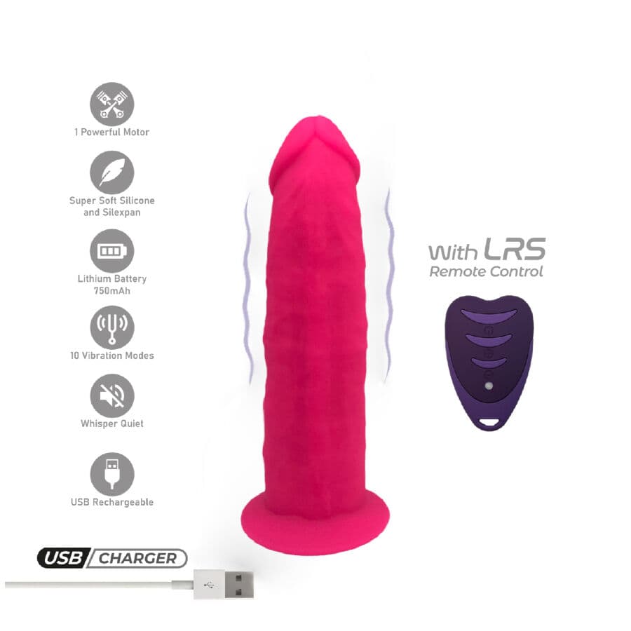 SILEXD - REALISTIC PENIS MODEL 2 PINK + REMOTE CONTROL LRS 17 CM thumb 2