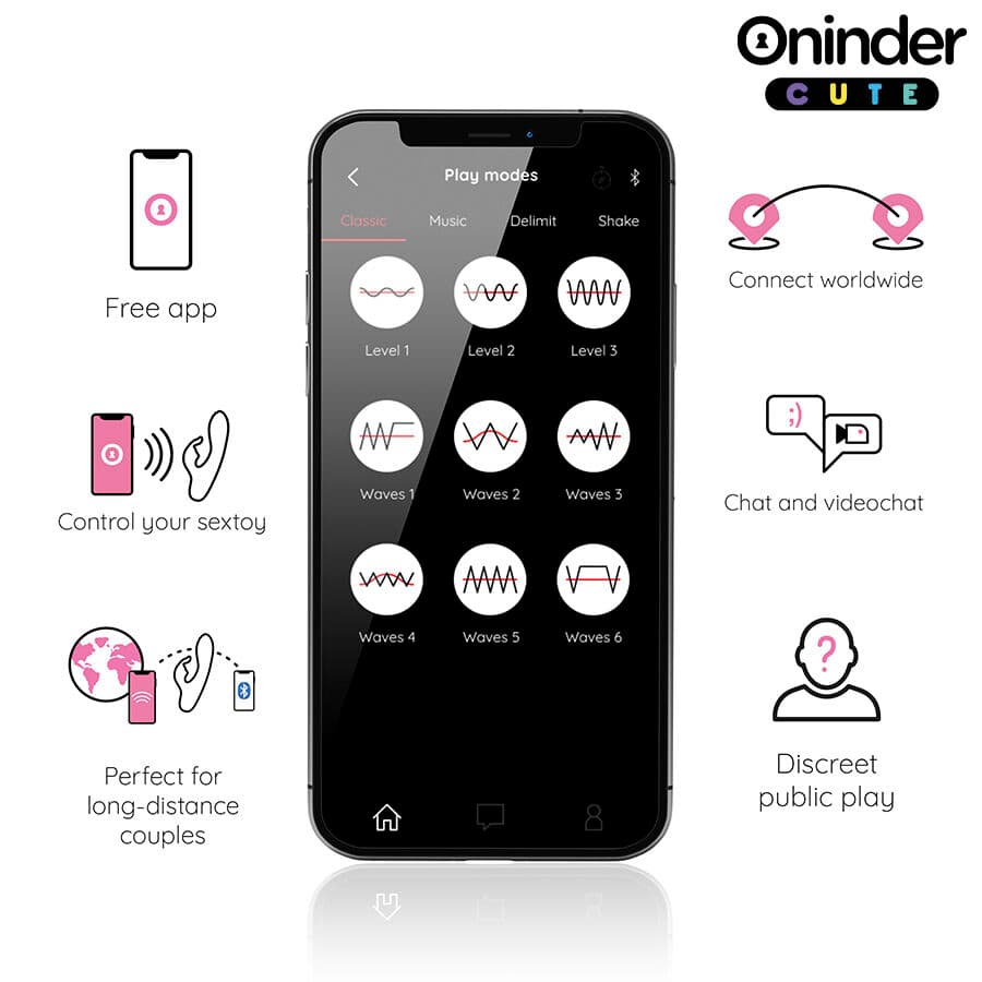 ONINDER CUTE - LOVE BUNNY VIBRATOR G-SPOT CLITORIS - FREE WORLDWIDE APP thumb 4