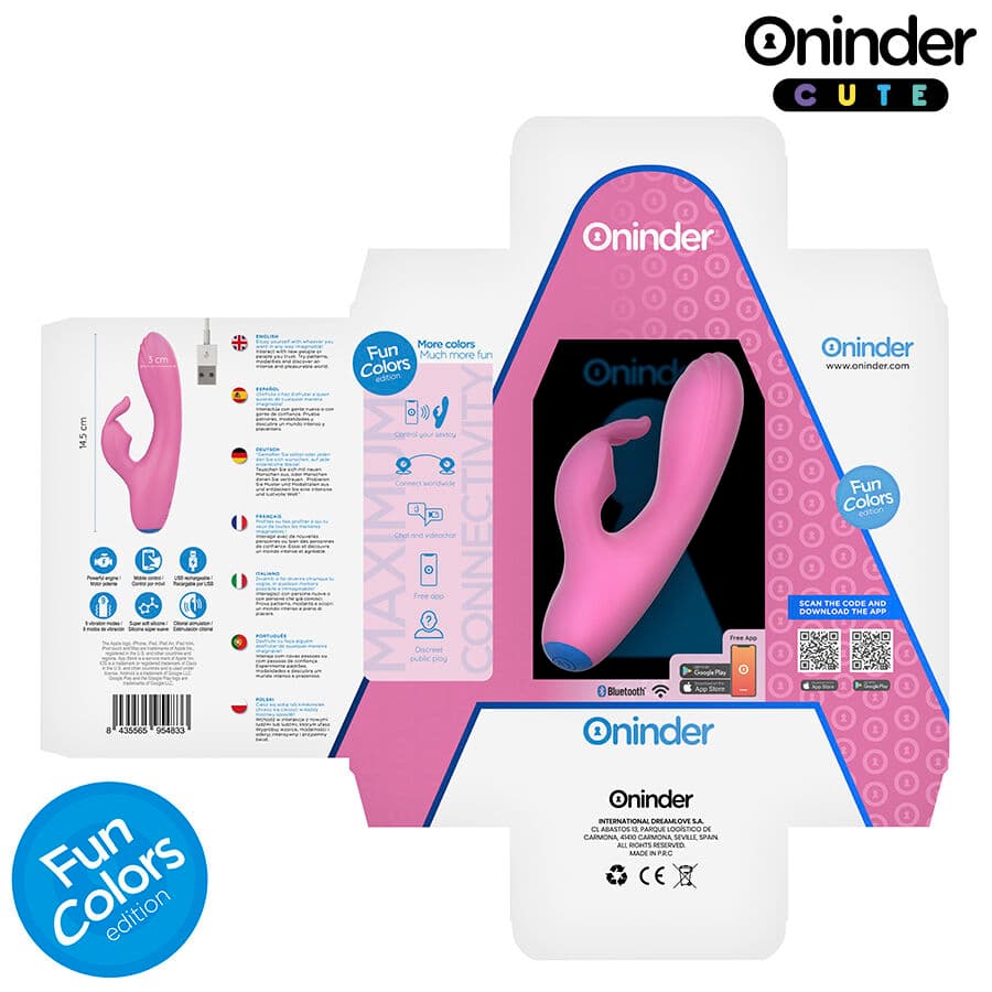 ONINDER CUTE - LOVE BUNNY VIBRATOR G-SPOT CLITORIS - FREE WORLDWIDE APP thumb 7