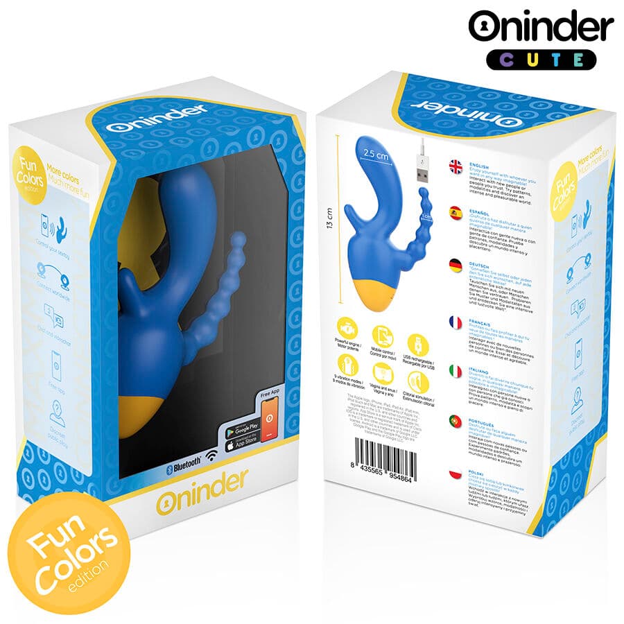 ONINDER CUTE - LOVE 3 SOME TRIPLE VIBRATOR - FREE WORLDWIDE APP thumb 8