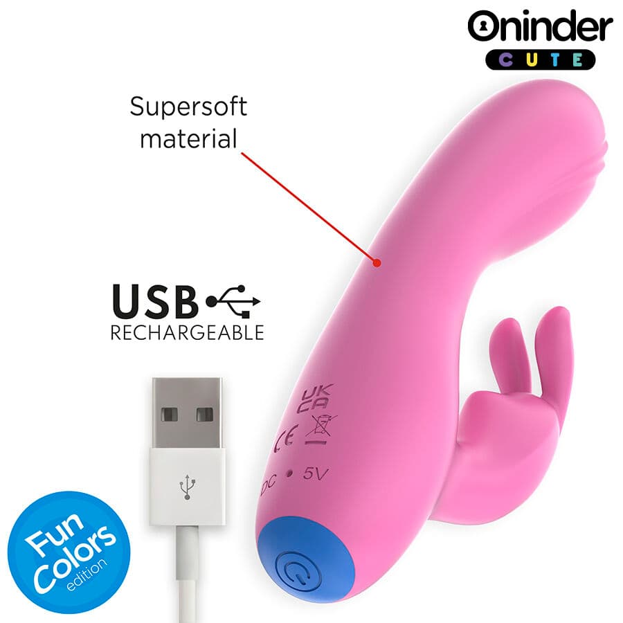 ONINDER CUTE - LOVE BUNNY VIBRATOR G-SPOT CLITORIS - FREE WORLDWIDE APP thumb 6