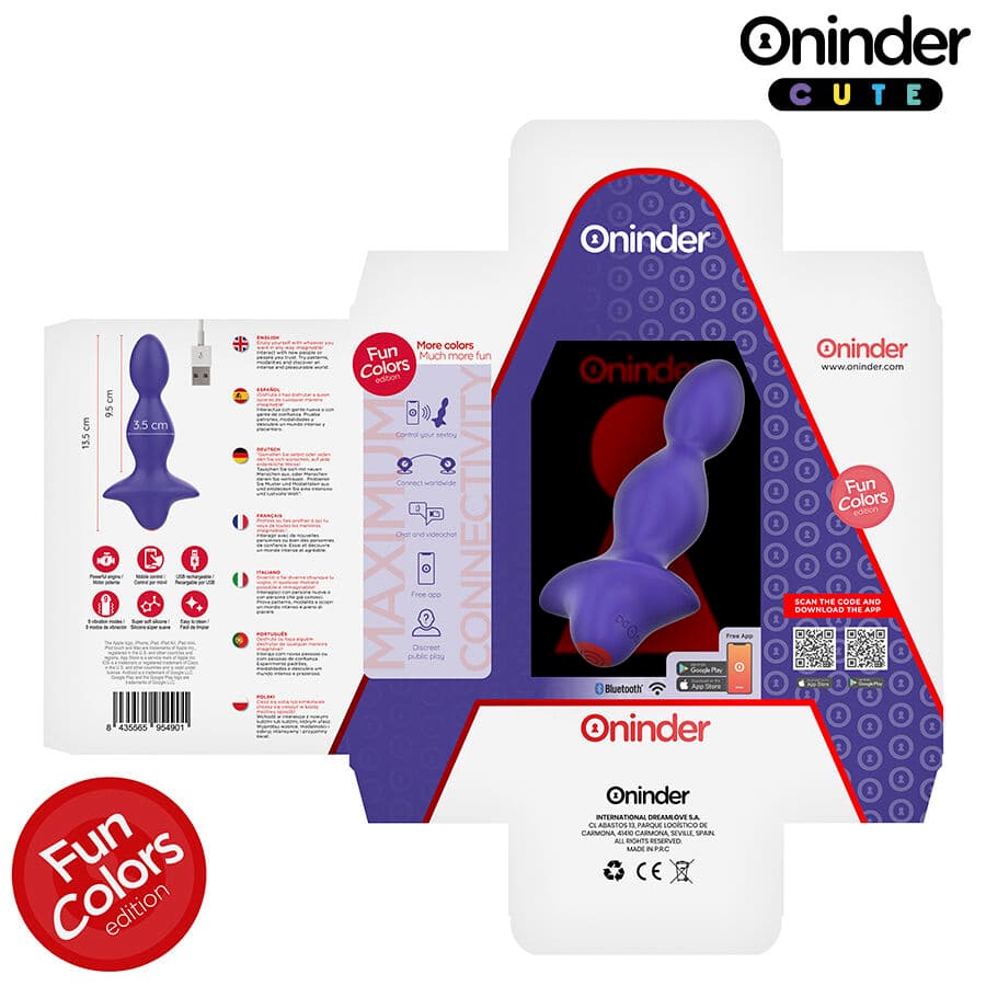 ONINDER CUTE - LOVE BUTT VIBRATING ANAL PLUG DILATOR - FREE WORLDWIDE APP thumb 7