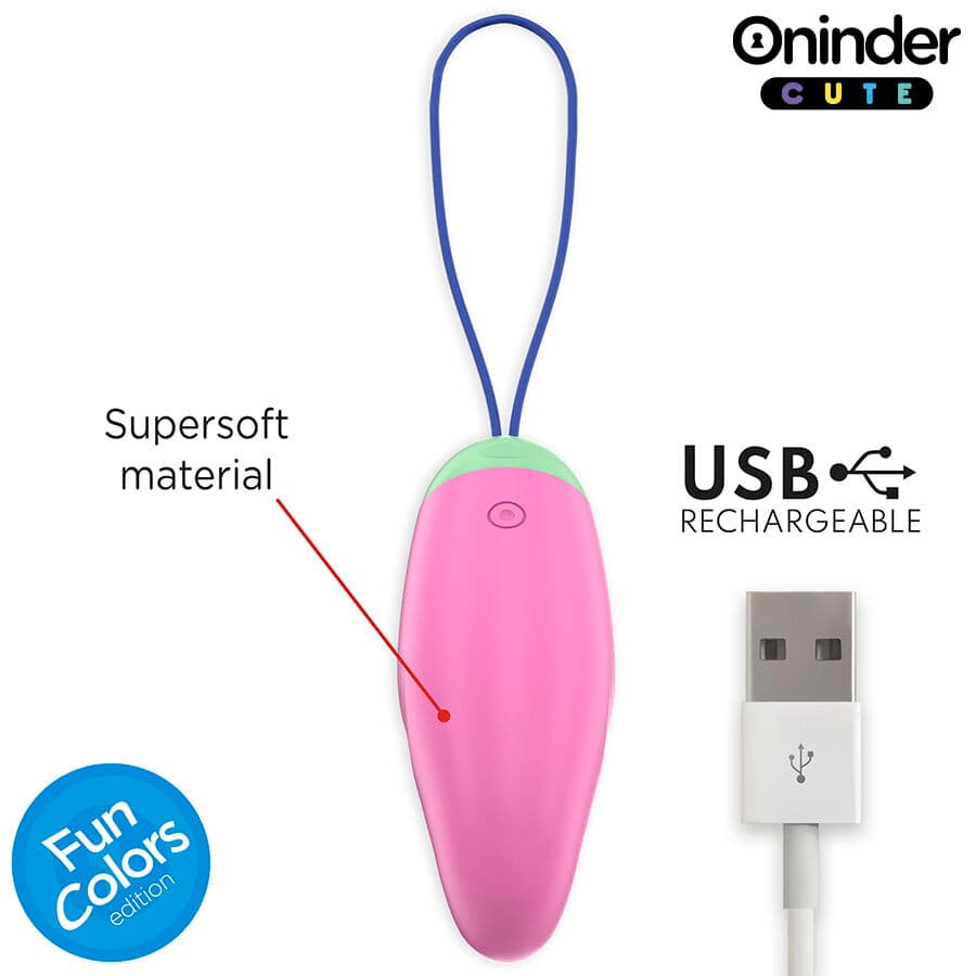 ONINDER CUTE - LOVE PLEASURE 360° VIBRATING-ROTATING SILICONE EGG - FREE GLOBAL APP thumb 7