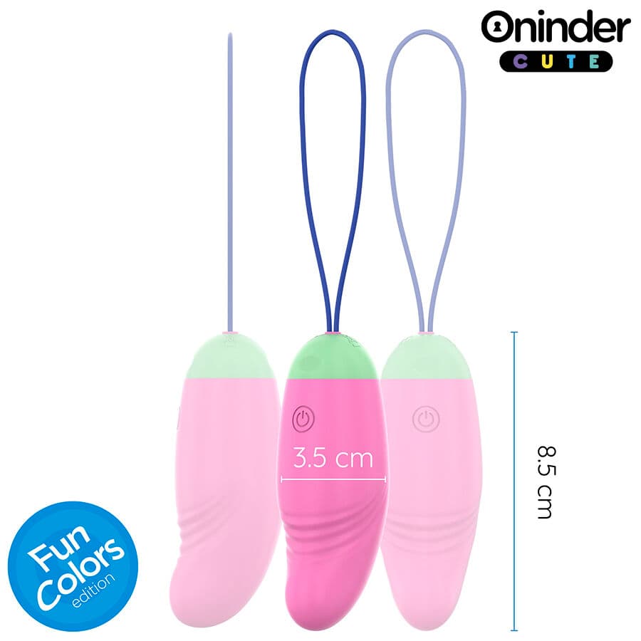ONINDER CUTE - LOVE PLEASURE 360° VIBRATING-ROTATING SILICONE EGG - FREE GLOBAL APP thumb 4