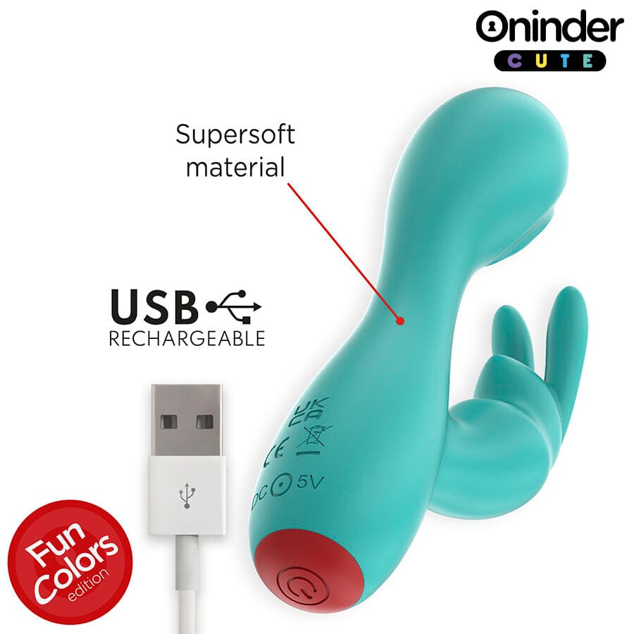 ONINDER CUTE - LOVE BUNNY G-SPOT CLITORAL VIBRATOR - FREE WORLDWIDE APP thumb 6