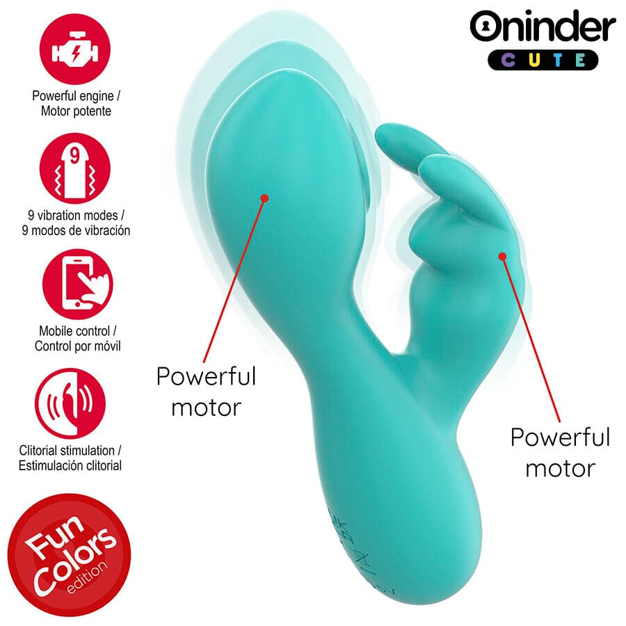 ONINDER CUTE - LOVE BUNNY G-SPOT CLITORAL VIBRATOR - FREE WORLDWIDE APP thumb 5