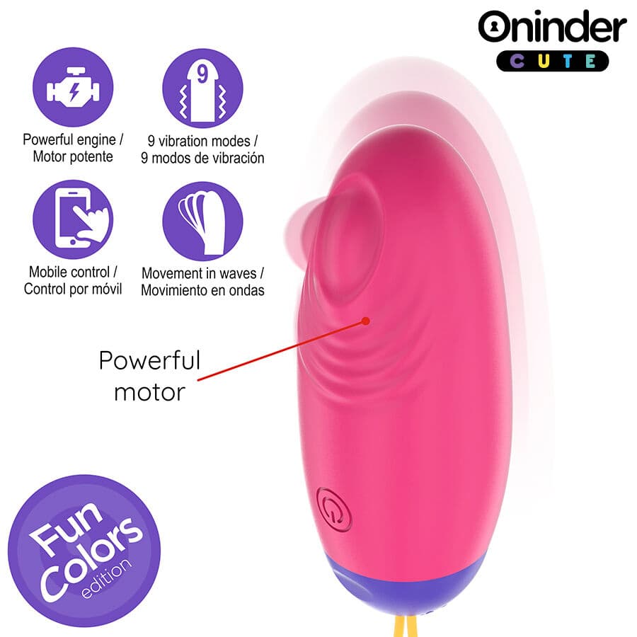ONINDER CUTE - LOVE PLEASURE VIBRO-WAVE TAPPING SILICONE EGG - FREE GLOBAL APP thumb 6