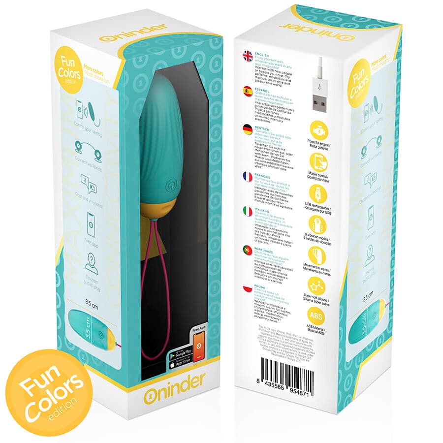ONINDER CUTE - LOVE PLEASURE VIBRATING EGG - ROTATING SILICONE GEMS - FREE GLOBAL APP thumb 9