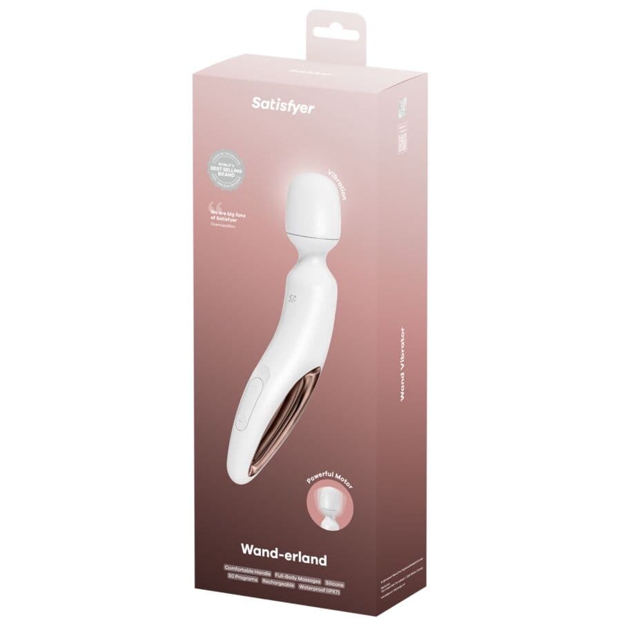 SATISFYER - WAND ERLAND VIBRATING MASSAGER WHITE thumb 5