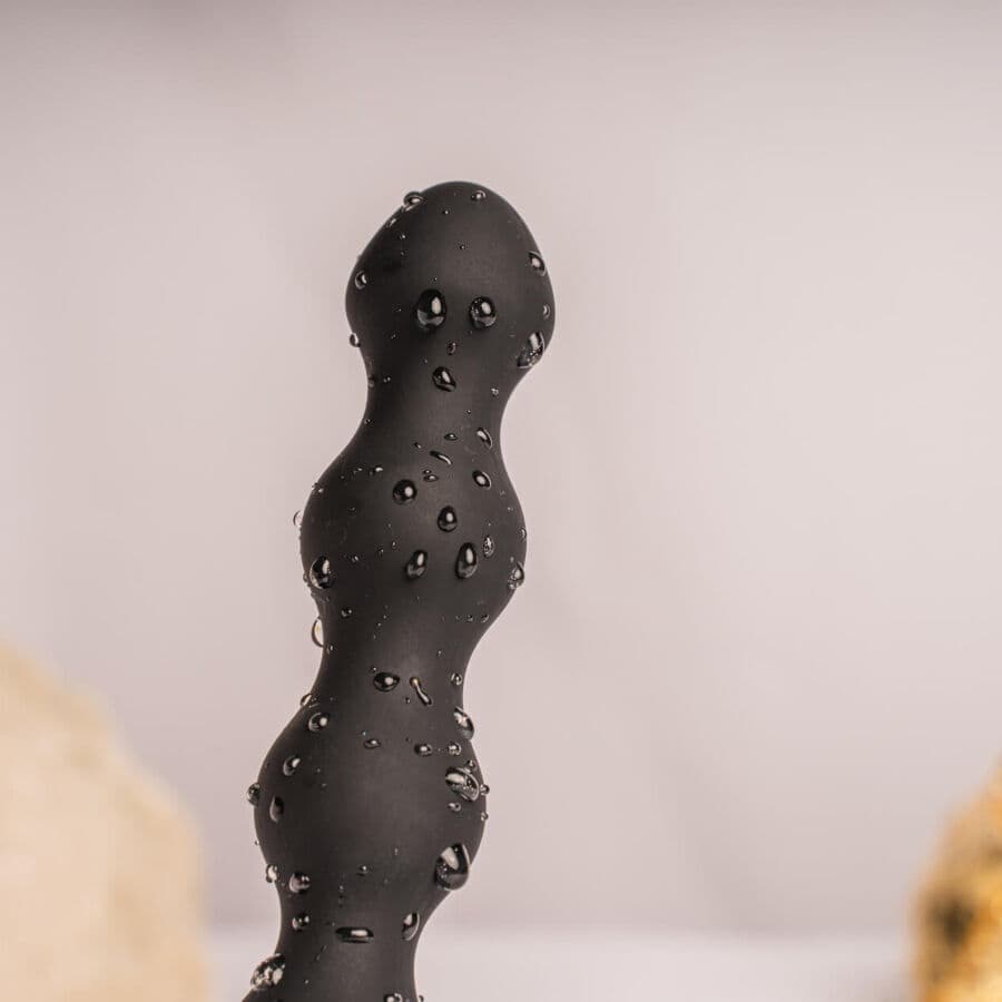 ROCKS- OFF - PETITE SENSATIONS PEARLS ANAL PLUG VIBRATOR BLACK thumb 3