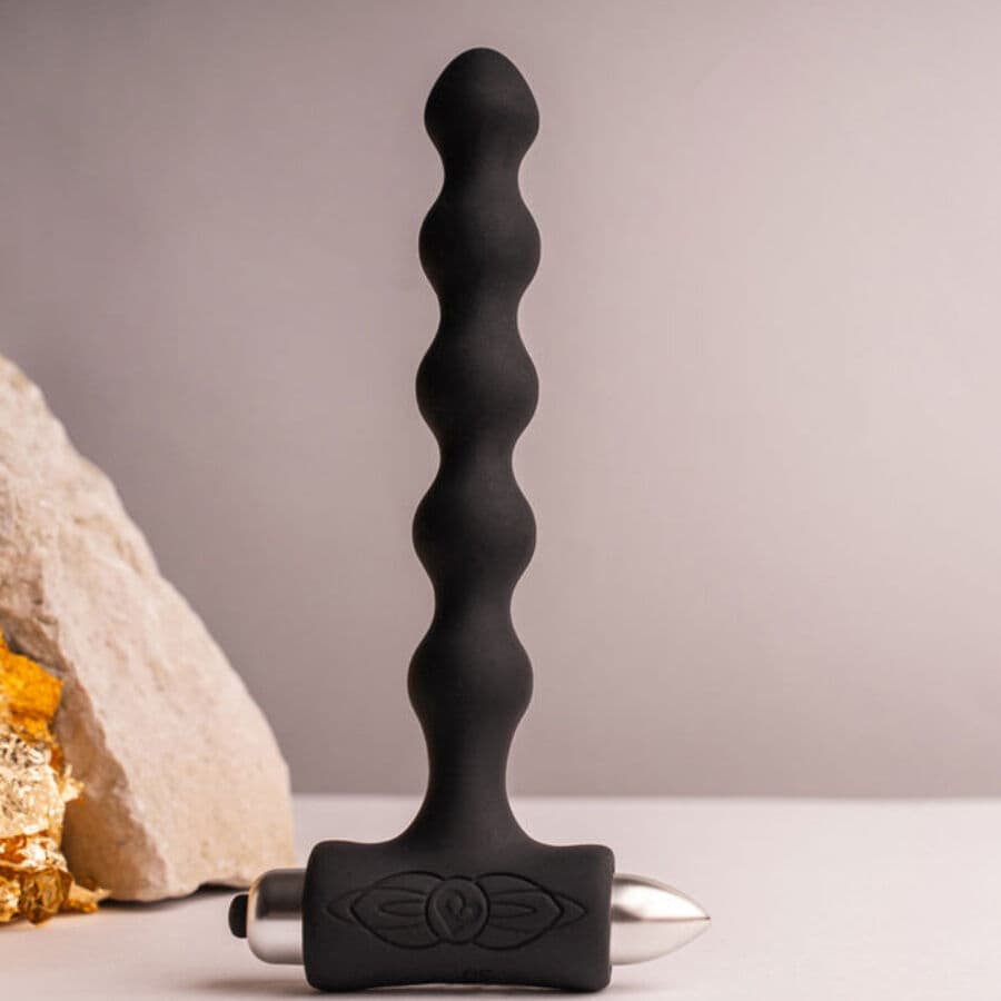 ROCKS- OFF - PETITE SENSATIONS PEARLS ANAL PLUG VIBRATOR BLACK thumb 9