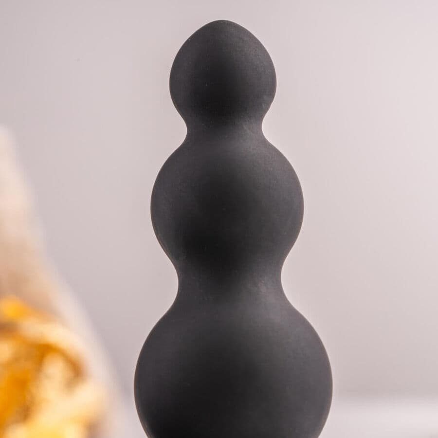 ROCKS- OFF - PETITE SENSATIONS BUBBLES ANAL PLUG VIBRATOR BLACK thumb 3
