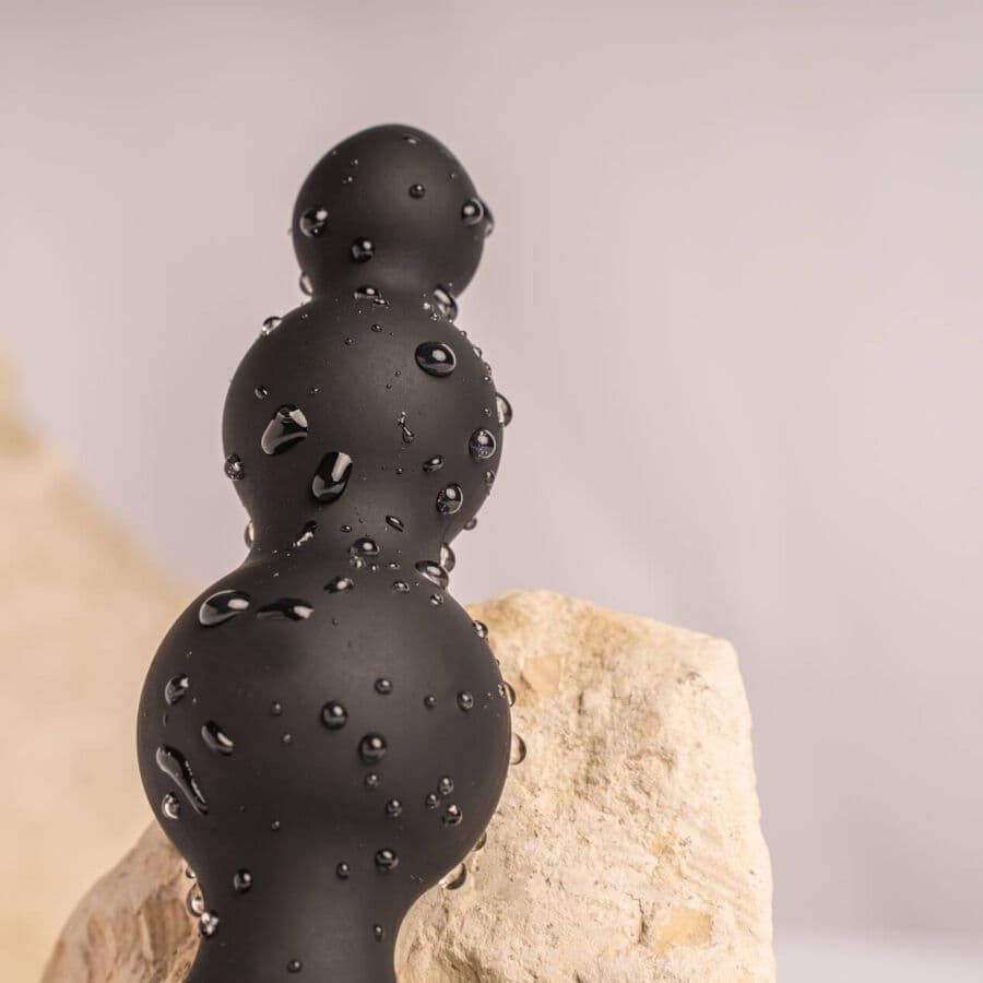 ROCKS- OFF - PETITE SENSATIONS BUBBLES ANAL PLUG VIBRATOR BLACK thumb 4