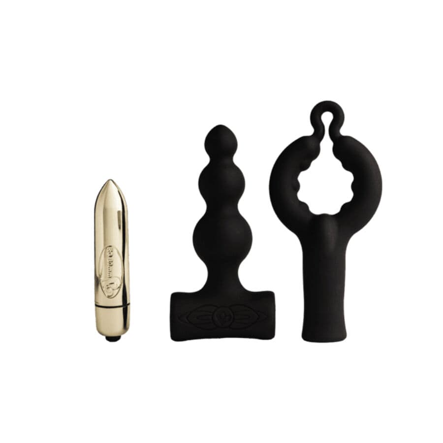 ROCKS- OFF - PETITE SENSATIONS BUBBLES ANAL PLUG VIBRATOR BLACK thumb 5