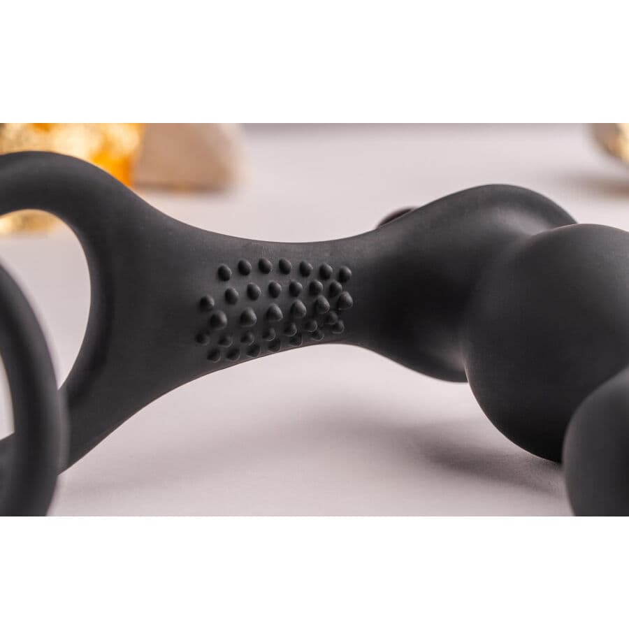 ROCKS-OFF - RO-ZEN RRO ANAL PLUG WITH VIBRATING PENIS RING BLACK thumb 3