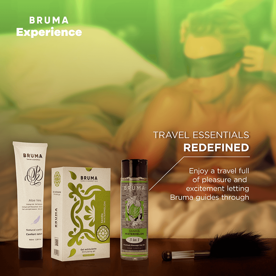 BRUMA XPERIENCE - SWEET WATERMELON TEMPTATION KIT WITH ORGASM ENHANCER thumb 3