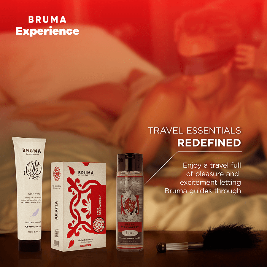 BRUMA XPERIENCE - SWEET STRAWBERRY TEMPTATION KIT WITH ORGASM ENHANCER thumb 3