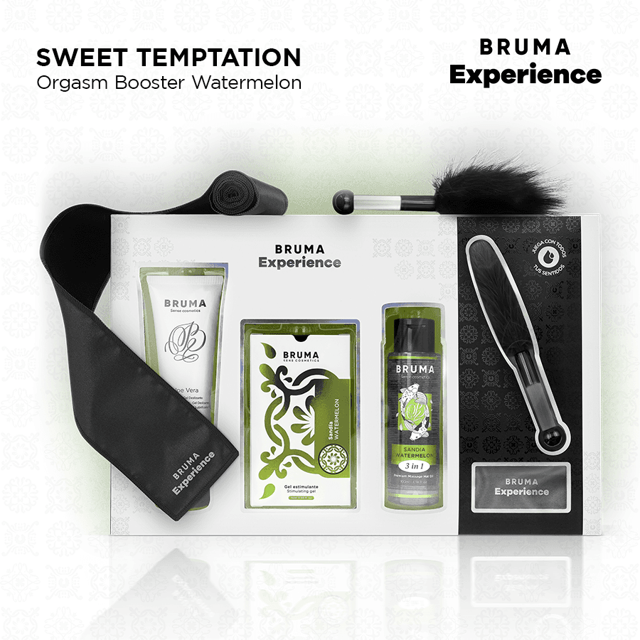 BRUMA XPERIENCE - SWEET WATERMELON TEMPTATION KIT WITH ORGASM ENHANCER thumb 2