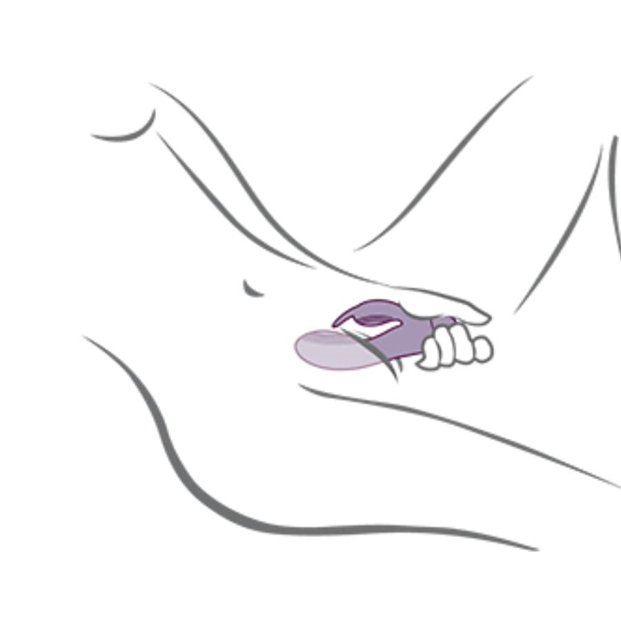 ROCKS- OFF - GLO- GIRL PURPLE RABBIT VIBRATOR thumb 5