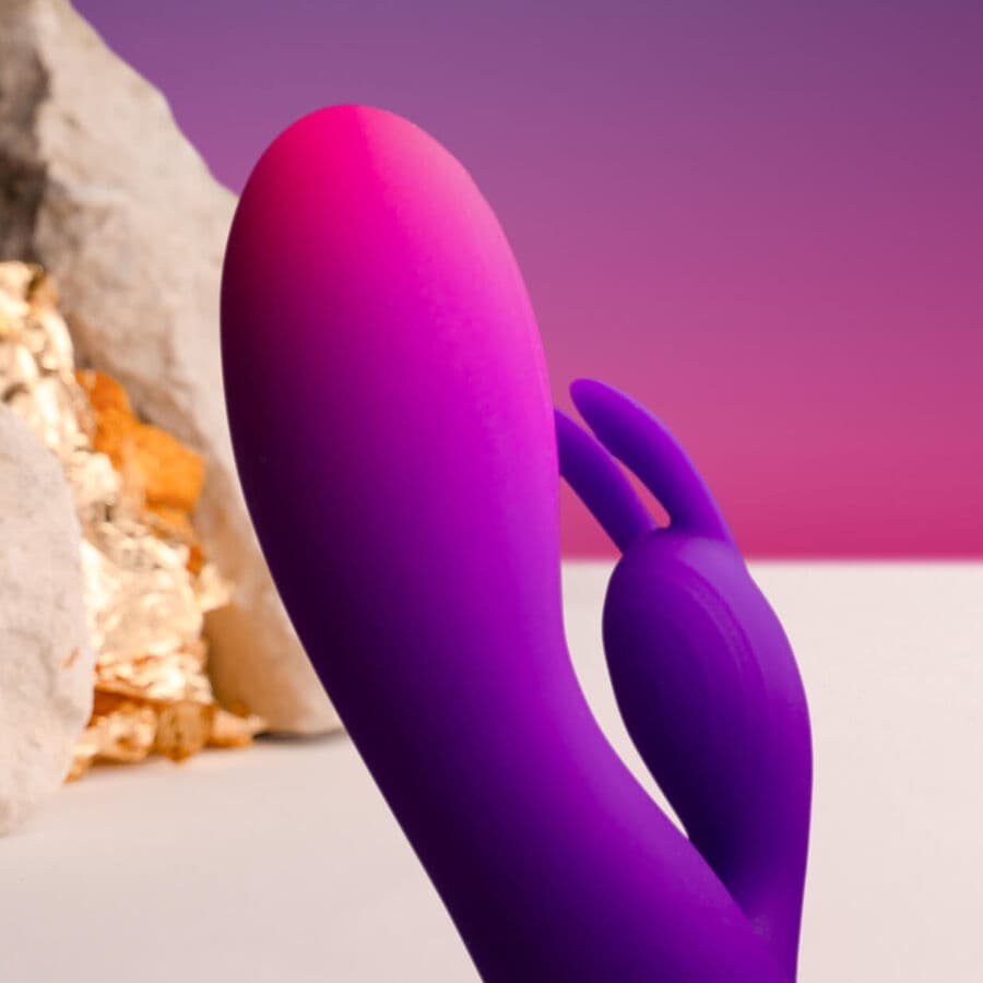 ROCKS- OFF - GLO- GIRL PURPLE RABBIT VIBRATOR thumb 2
