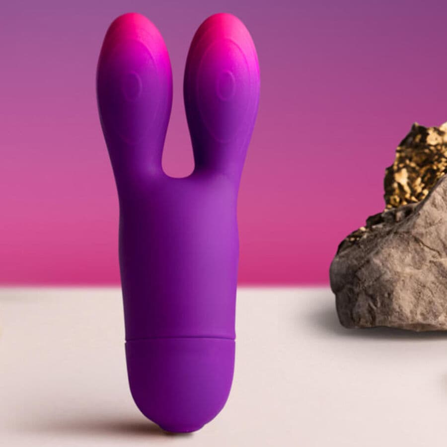 ROCKS- OFF - GLO-GIRL BUNNY PURPLE FLEXIBLE VIBRATOR thumb 2