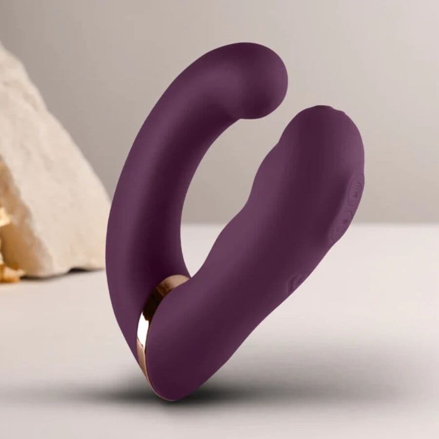 ROCKS-OFF - GEMINI DUAL VIBRATOR G-SPOT CLITORIS STIMULATOR PURPLE thumb 3