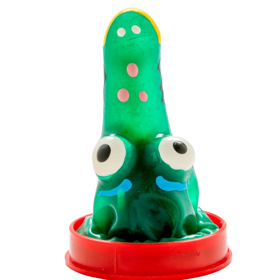 CONDOMERIE - HANDPAINTED NOVELTY CONDOMS CROCODILE MODEL 1 thumb 3