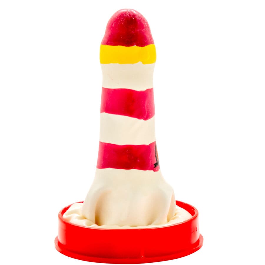 CONDOMERIE - HANDPAINTED NOVELTY CONDOMS LIGHTHOUSE thumb 2