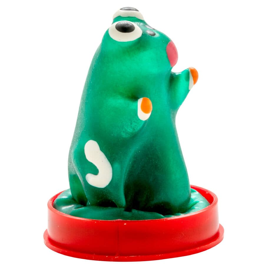 CONDOMERIE - HANDPAINTED NOVELTY CONDOMS FROG MODEL 1 thumb 2