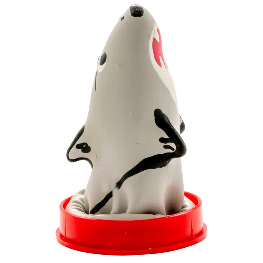 CONDOMERIE - HANDPAINTED NOVELTY CONDOMS SHARK MODEL 1 thumb 2