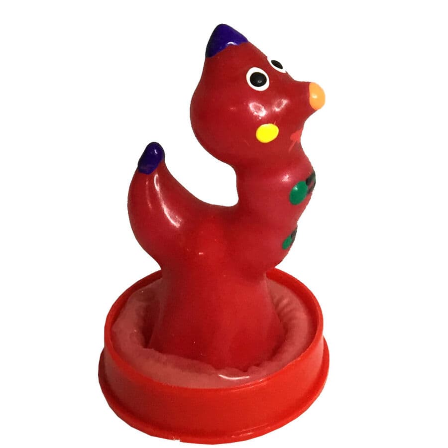 CONDOMERIE - HANDPAINTED NOVELTY CONDOMS WORM thumb 2