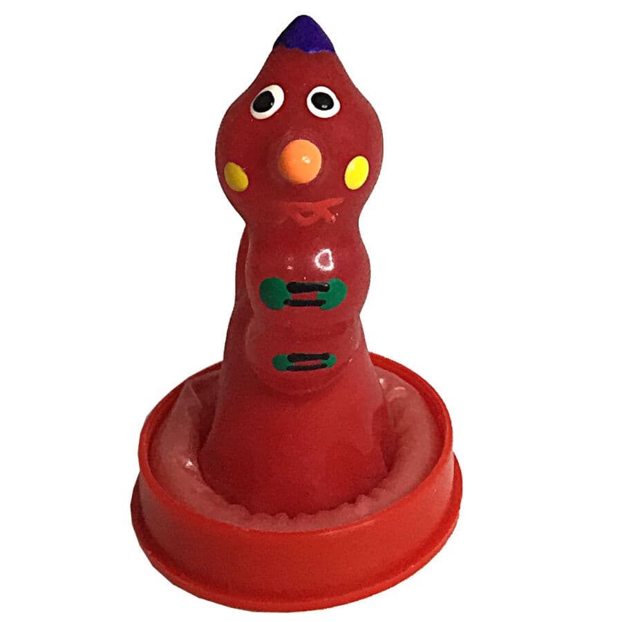CONDOMERIE - HANDPAINTED NOVELTY CONDOMS WORM thumb 3