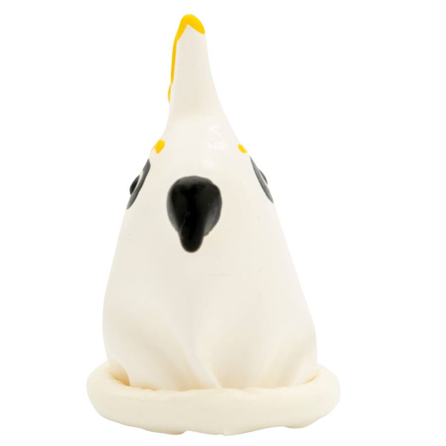 CONDOMERIE - HANDPAINTED NOVELTY CONDOMS PARROT WHITE thumb 5