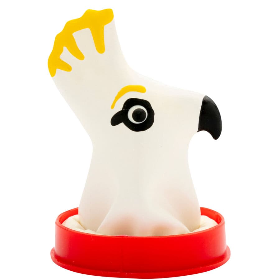 CONDOMERIE - HANDPAINTED NOVELTY CONDOMS PARROT WHITE thumb 2