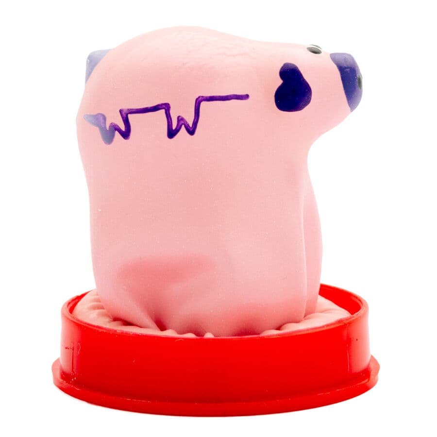 CONDOMERIE - HANDPAINTED NOVELTY CONDOMS SMALL PIG thumb 2