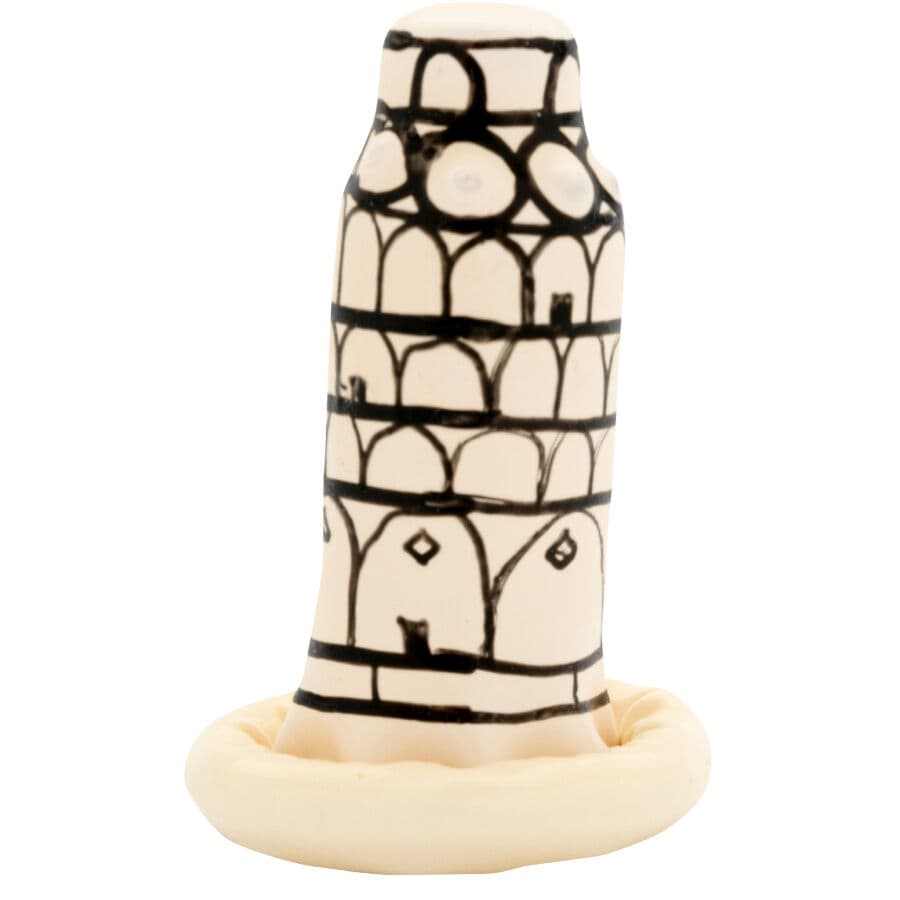 CONDOMERIE - HANDPAINTED NOVELTY CONDOMS PISA TOWER thumb 5