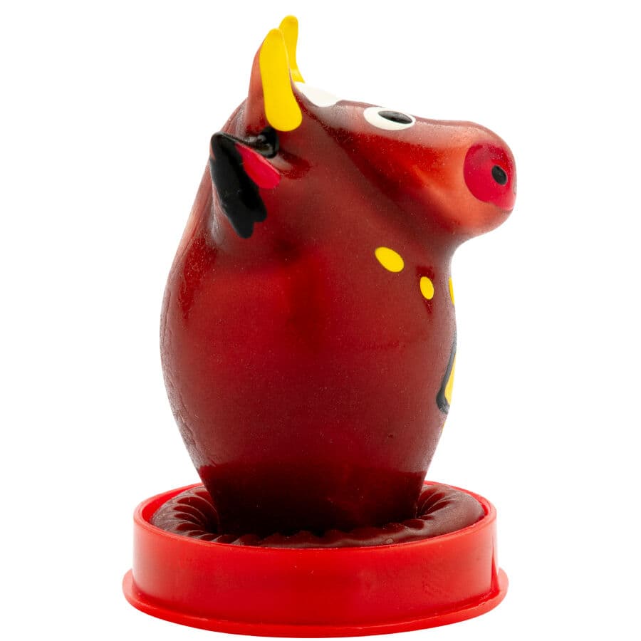 CONDOMERIE - HANDPAINTED NOVELTY CONDOMS BULL MODEL 1 thumb 2