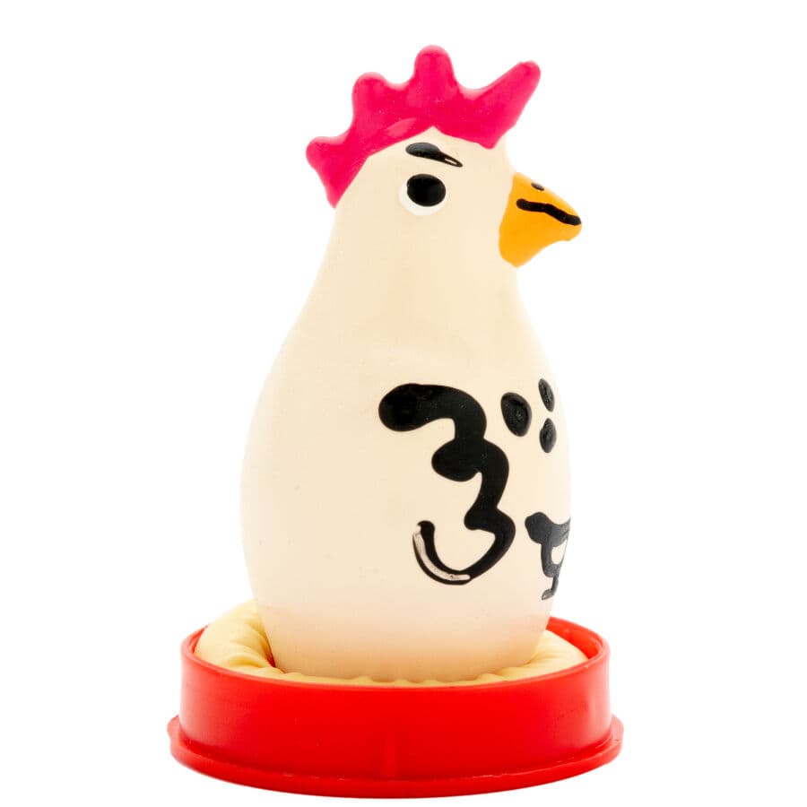 CONDOMERIE - HANDPAINTED NOVELTY CONDOMS COCKY ROOSTER thumb 2