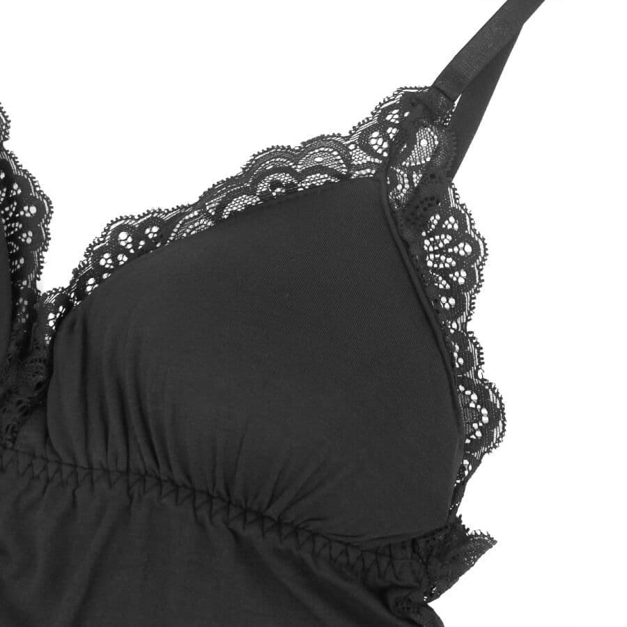 SUBBLIME - BLACK FLORAL LACE DETAIL TEDDY S/M thumb 11