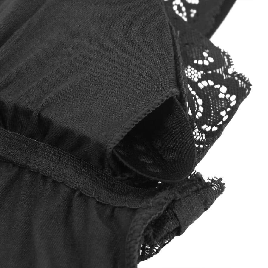 SUBBLIME - BLACK FLORAL LACE DETAIL TEDDY S/M thumb 14