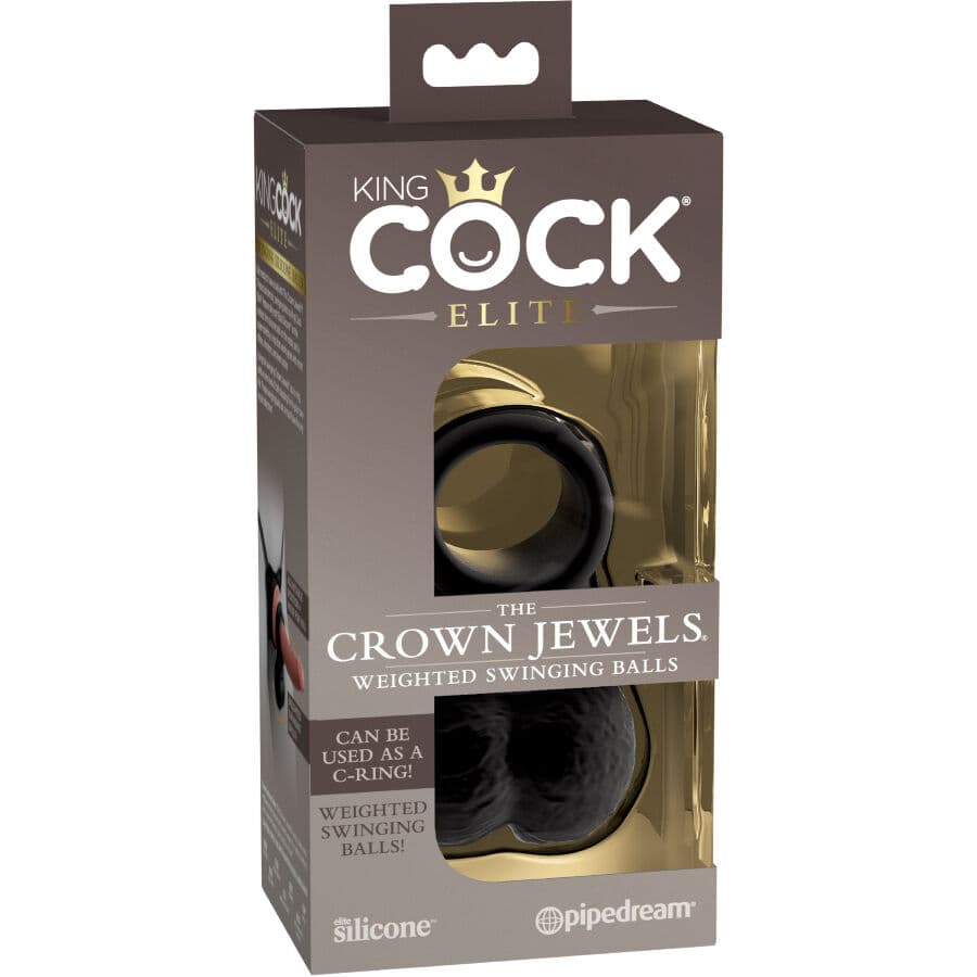 KING COCK - THE CROWN JEWELS WEIGHTED SWINGING BALLS SILICONE thumb 4