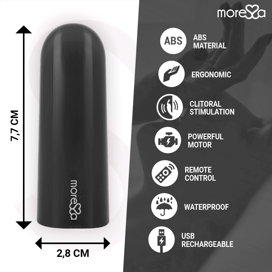 MORESSA - NIX VIBRATOR REMOTE CONTROL BLACK thumb 4