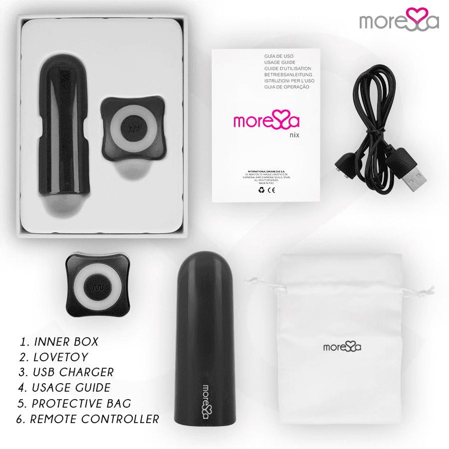 MORESSA - NIX VIBRATOR REMOTE CONTROL BLACK thumb 6